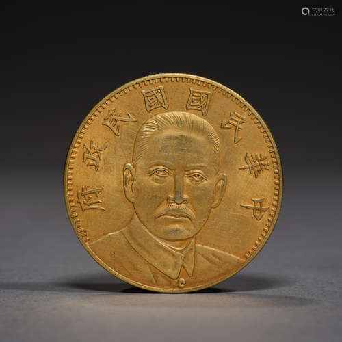 Qing Dynasty of China,Gilt Coin