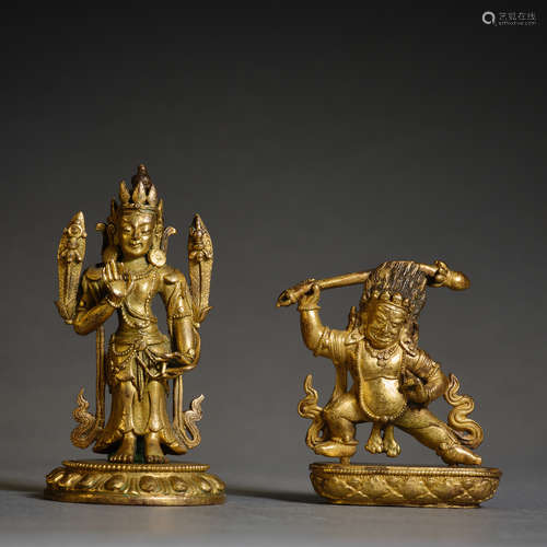 Qing Dynasty of China,Bronze Gilt Buddha Statue