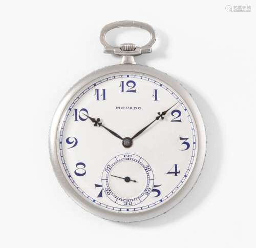 *PLATIN-DIAMANT-FRACKUHR, MOVADO, UM 1925