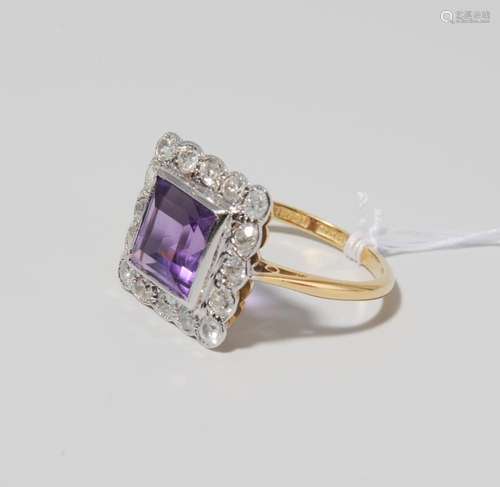 AMETHYST-DIAMANT-RING