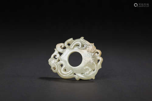 Jade pendant of Dragon Design玉龙佩