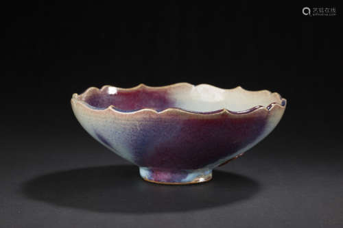 Jun Kiln Bowl with Flower Mouth钧窑花口碗