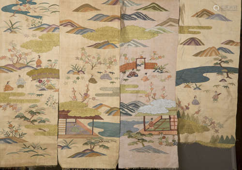 Silk Tapestry of Landscape and Human Story缂丝人物山水画