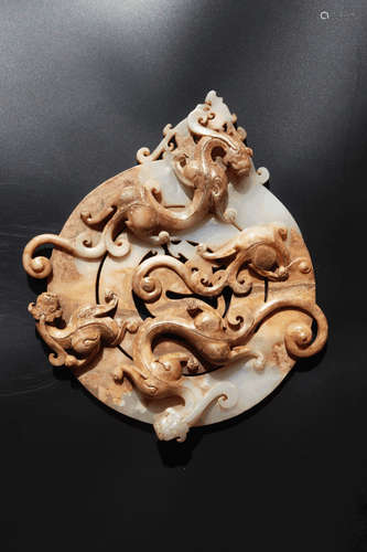 Jade Disk of Dragon Grain龙玉壁