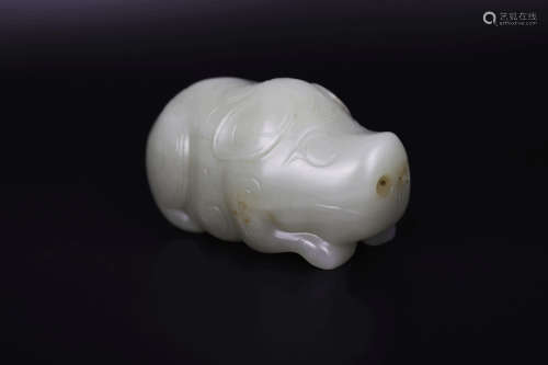 Jade Ornament in Pig form毛猪