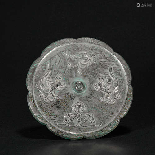 唐物宋時代鳥紋青銅鏡