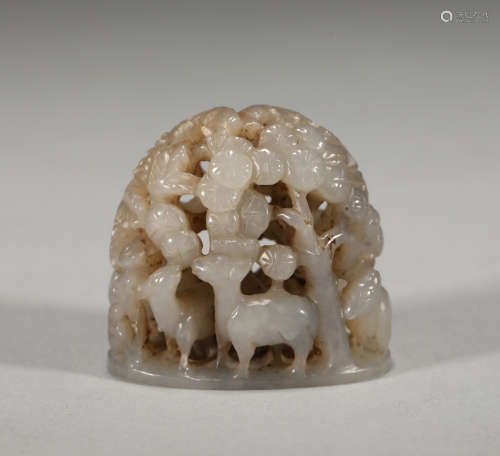 Jade furnace top decoration of China liao Dynasty