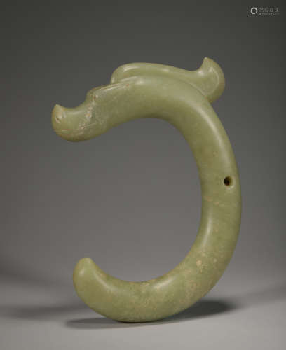 Chinese Red Mountain culture and Black jade C-shaped dragon ...