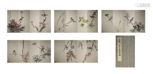 Jiang Hanting album of flowers and Birds