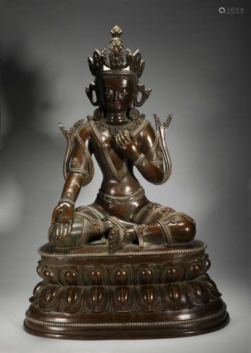 Fine bronze bodhisattva of the 16th century