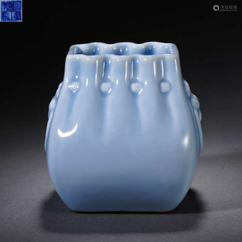 Lavender-Blue Glaze Bundle Vase