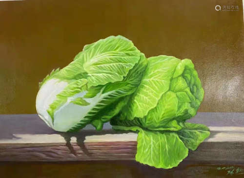 Fortune Cabbage, Oil Painting