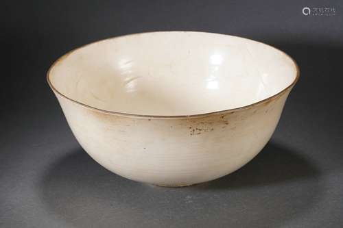 Incised Ding Ware Carp Bowl