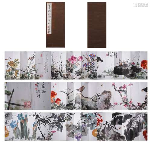 Wang Xuetao, Chinese Flower Painting Album