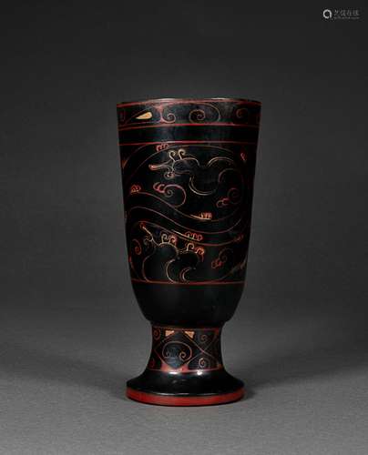 Carved Lacquerware Cup