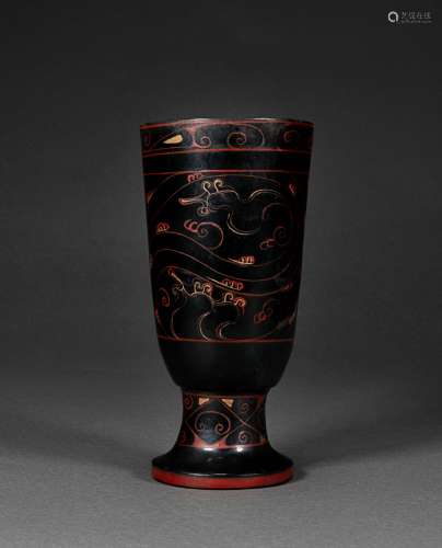 Carved Lacquerware Cup