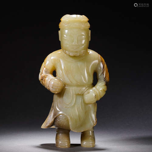 Carved Russet Jade Figure