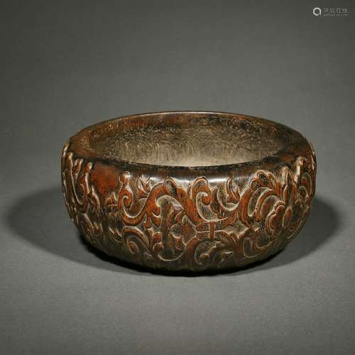 Carved Agalloch Alms Bowl