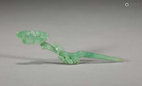 Jade Ruyi Hairpins from the Qing Dynasty