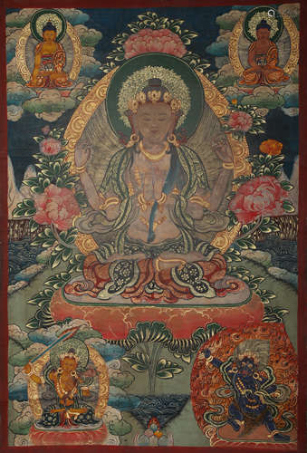 Thangka, Xizang, Qing Dynasty