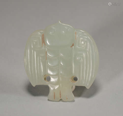 Hetian jade bird of Han Dynasty China