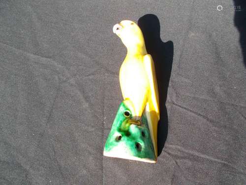 Antique Chinese Export Porcelain Parrot