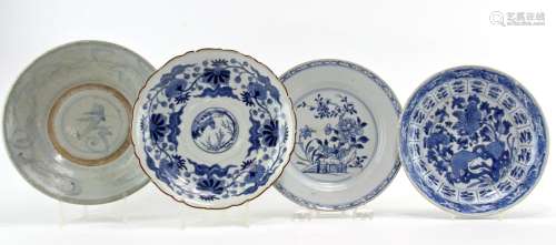 Four Chinese Porcelain Plates