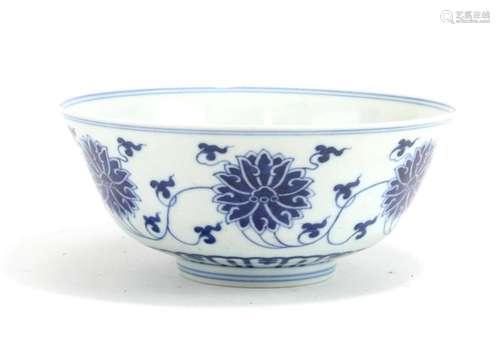 Chinese Blue and White Porcelain Bowl