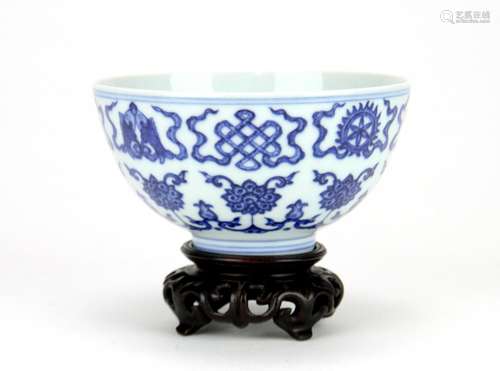 Chinese Blue and White Porcelain Bowl