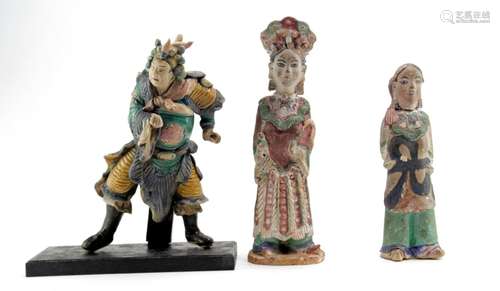 Three Chinese Pottery Figures