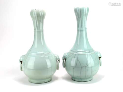 Pair of 19thC Chinese Porcelain Vases