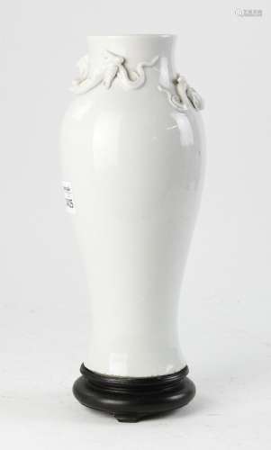 19th C Chinese Blanc-de-Chine Vase