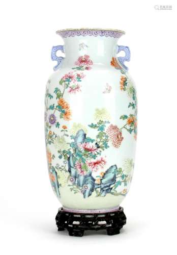 Early 20thC Chinese Famille Rose Vase