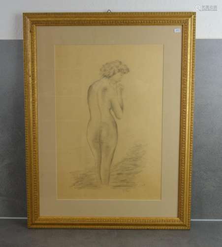 DRAWING: "FEMALE BACK NUDE"