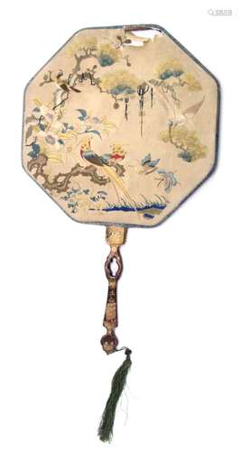 Chinese Silk Embroidery Fan