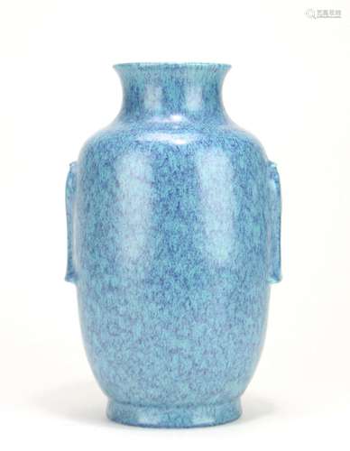 Chinese Robin's-egg Glazed Porcelain Vase