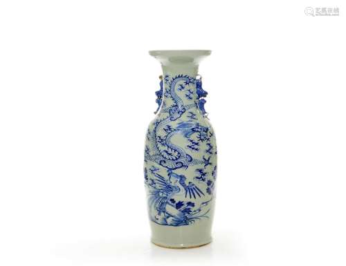 Large Chinese Celadon Vase