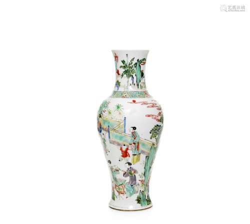 Chinese Famille Verte Vase