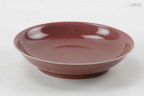 Chinese Oxblood-red Dish
