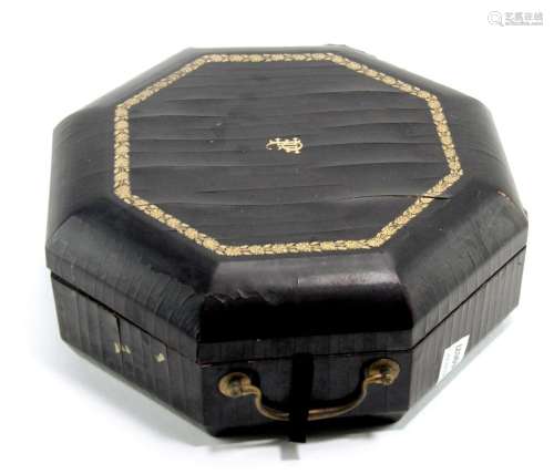 19thC Chinese Black Lacquer Box