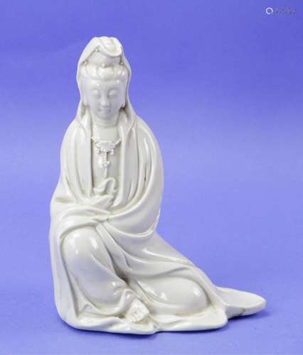 Chinese Blanc-de Guanyin Figure