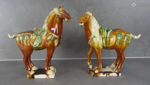 PAIR OF HORSES IN TANG - STYLE