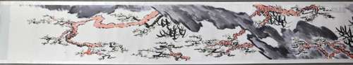 Chinese Handscroll of Watercolor, Lu Yanshou