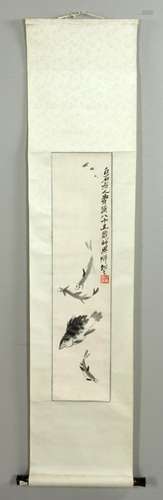 In Manner of Qi Baishi, Scroll Painting, Watercolor