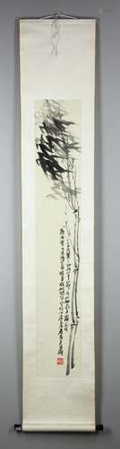 In Manner of Wu Changshuo, Scroll Painting, Watercolor