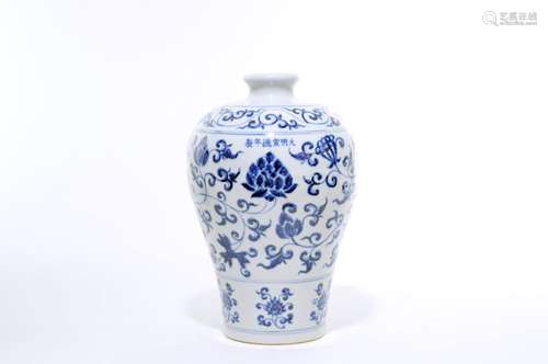 Chinese Blue and White Vase