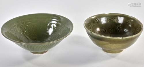 Two Antique Yaozhou Ware Type Bowls