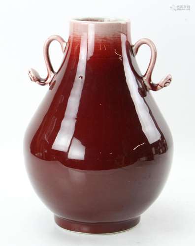 Red Glaze Porcelain Vase