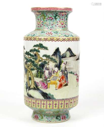 A Chinese Famille Rose Porcelain Vase