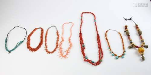 Group of Seven Necklaces